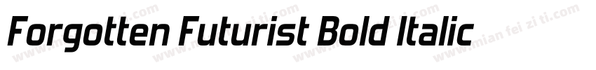 Forgotten Futurist Bold Italic字体转换